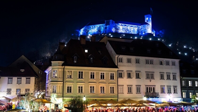 COP Travel Advent v Ljubljani Ljubljanský hrad