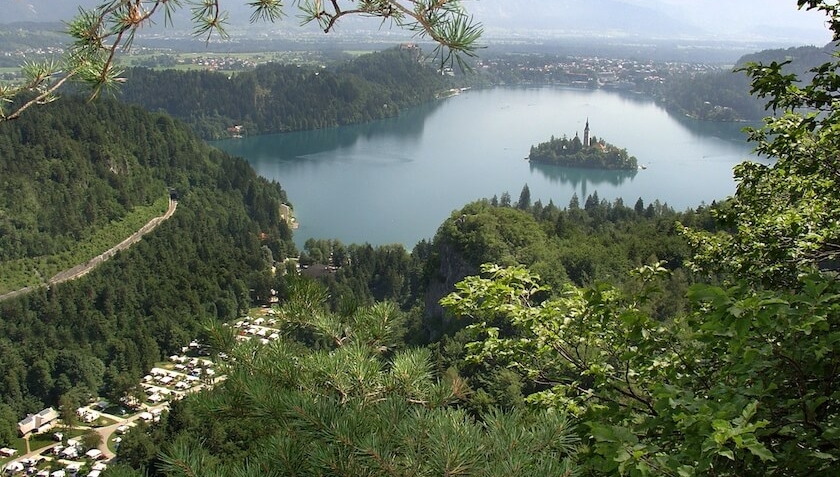 COP Travel Slovinsko Camping Bled panorama